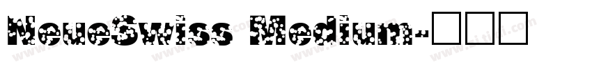 NeueSwiss Medium字体转换